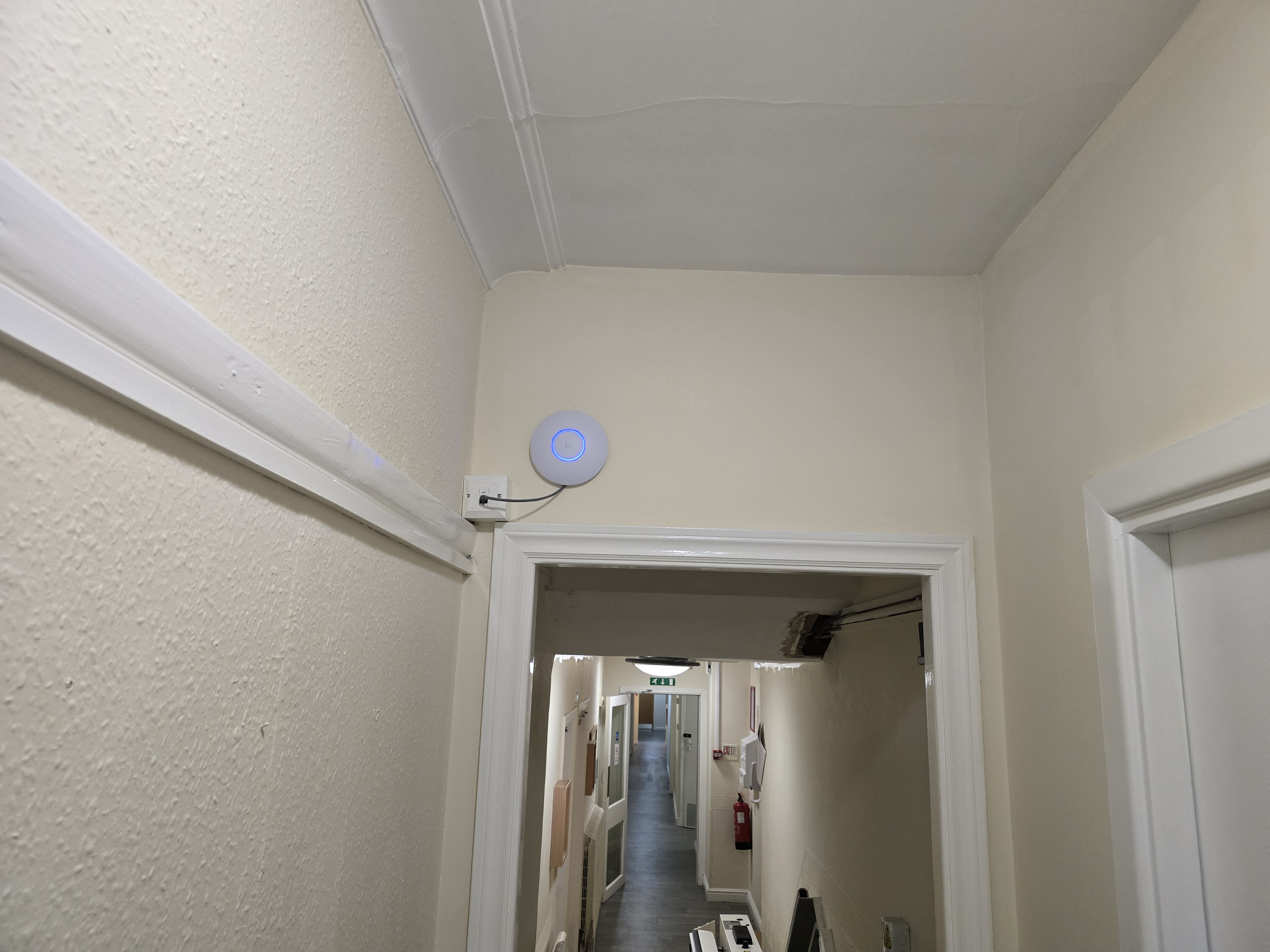 New managed network cabinet installed in a Stockport-area care home
